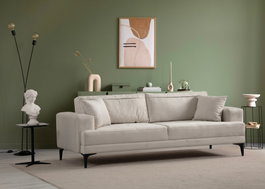 Atelier Del Sofa Astana 3 Seater - Ecru